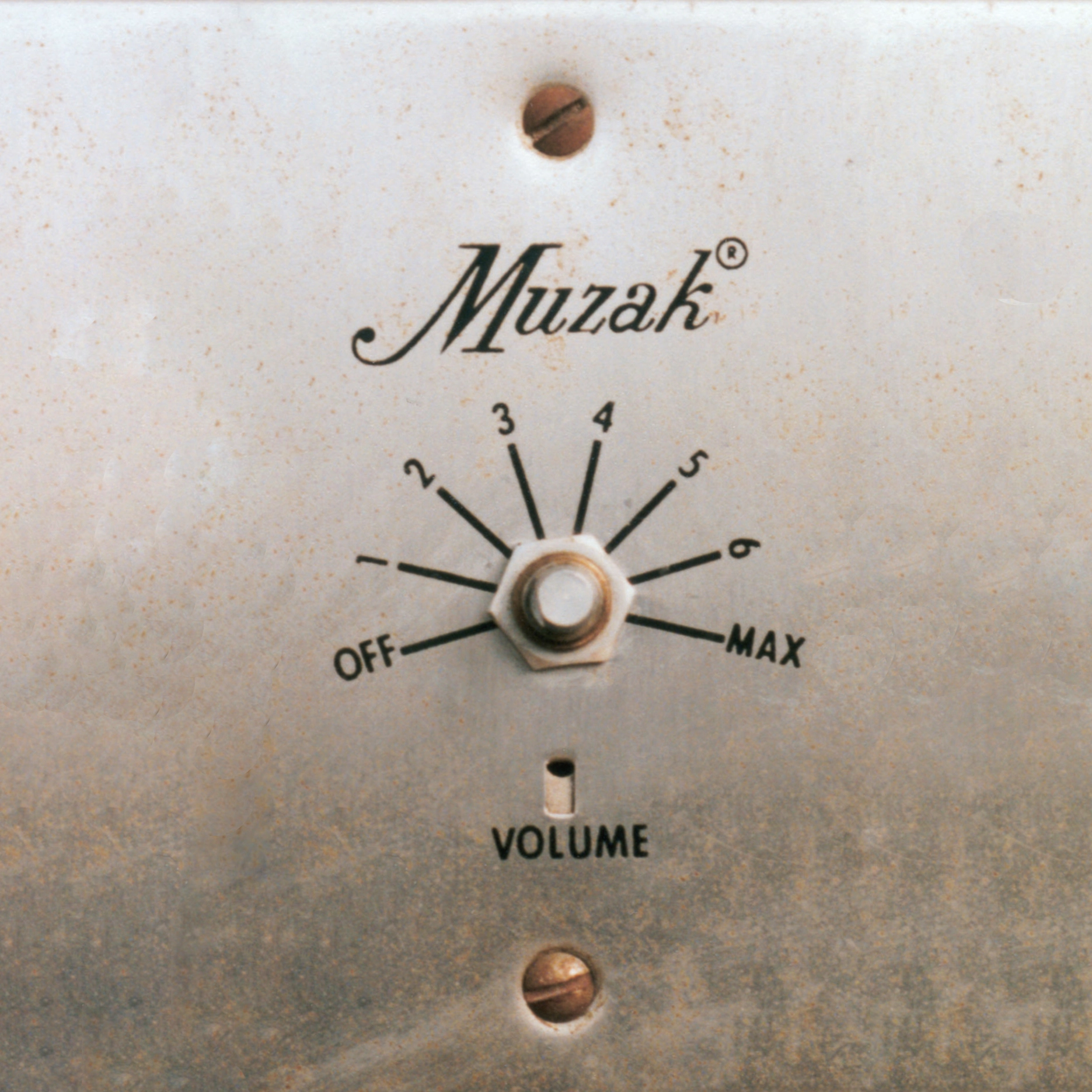 A square photo of a muzak dial, Photo Vincent Mazeau. Courtesy the Mazeau Muzak Collection