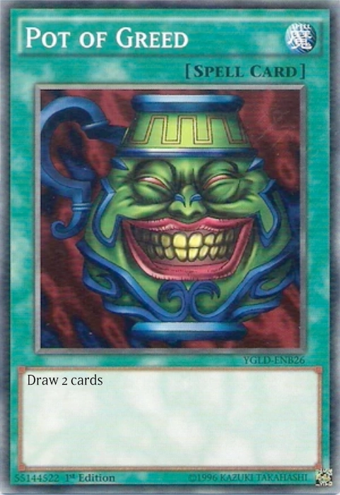 the yu-gi-oh card 'pot of greed'